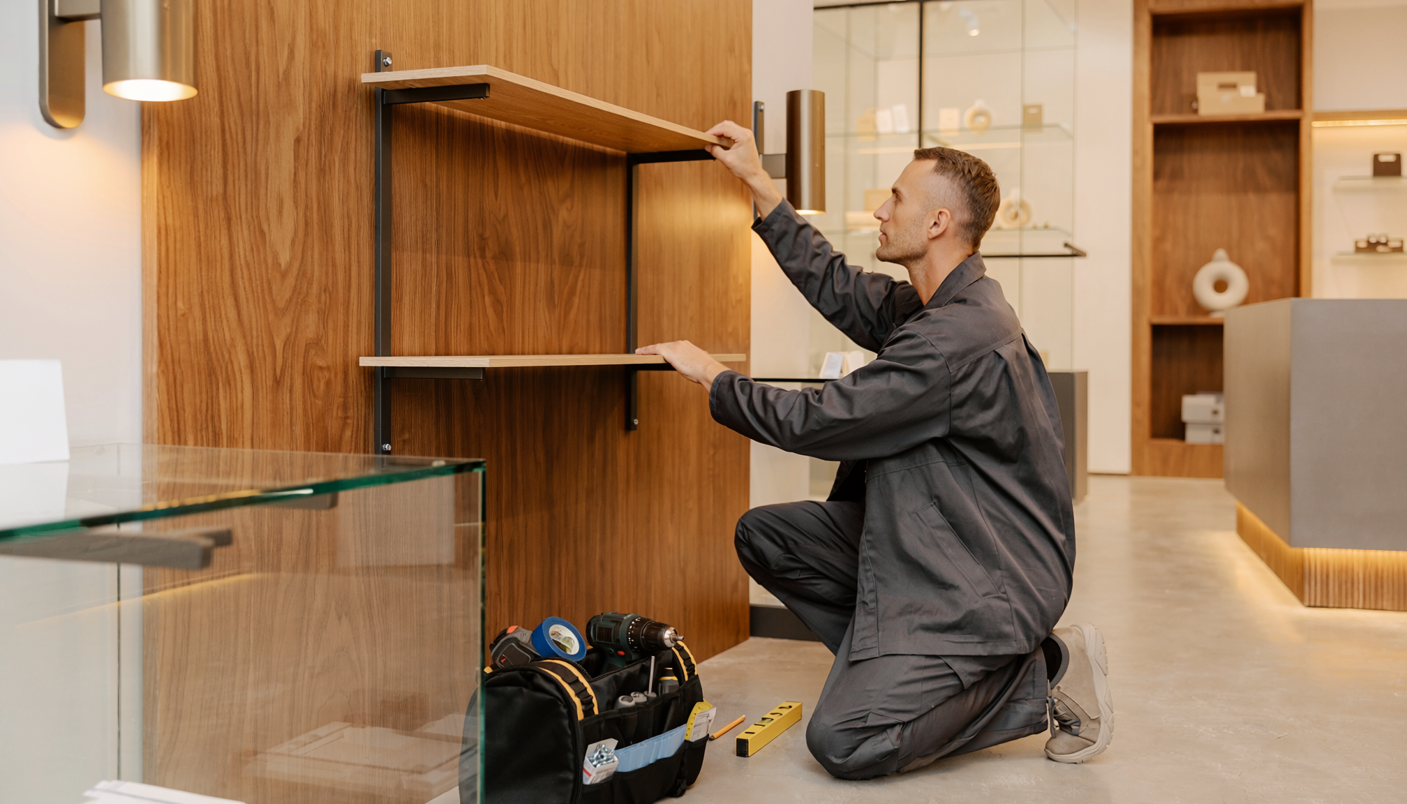 Office and retail maintenance installation work